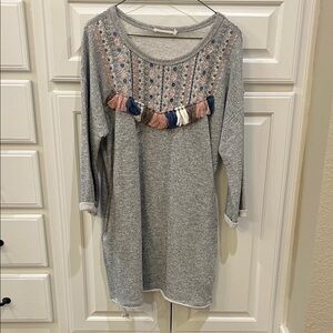 Gray dress with cute details